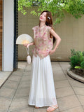Mila 2-Piece Gradient Ink Cheongsam Set
