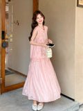 Clarity 2-Piece Pink Embroidered Cheongsam Set