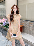 Nadine 2-Piece Floral Print Cheongsam Set