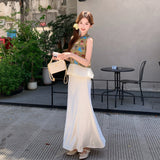Opulence 2-Piece Floral Print Cheongsam Set