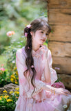 Sunflower 2-Piece Gradient Peach Pink Cheongsam Top