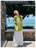Anya 2-Piece Tassel Cheongsam Top Set