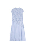 Hematite Light Sky Blue Cheongsam Dress