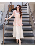 Lara 2-Piece Floral Cheongsam Top Set