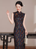 Mirabel Tailored Summer Casual Floral Satin Cheongsam Dress Qipao