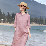 Lara Embroidered Cheongsam Qipao Dress