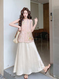 Hortensia 2-Piece Embroidered Top and Pants Cheongsam