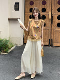 Rina 2-Piece Lace Cheongsam Top Set