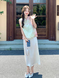 Iolanda 2-Piece Printed Vest Cheongsam Set