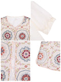 Dara 2-Piece Pink Pattern Cheongsam Top