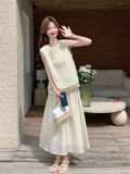 Tender 2-Piece Beige Butterfly Embroidered Cheongsam Top