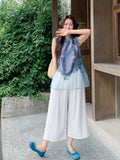 Clover 2-Piece Jacquard Vest and Pants Set Cheongsam