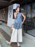 Sabrina 2-Piece Sleeveless Top Set Cheongsam