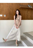 Rayna 2-Piece Embroidered Vest Cheongsam Set