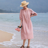 Noble Beguiling Embroidered A Line Elegant Cheongsam Qipao Dress