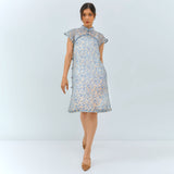 Ivory Bloom Cheongsam Dress