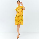 Yellow Phoenix Cheongsam Dress