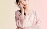 Cosmos Cinnamon Pink Jacquard Cheongsam Coat