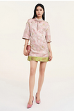 Plum Chinese Style Floral Cheongsam Dress