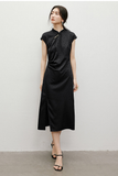 Yuan Sheer Modern Lavender Cheongsam Qipao Dress