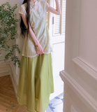 Zenaida Spring Bamboo Color Cheongsam Dress