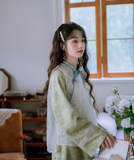 Georgiana Black Floral Embroidered Cheongsam Vest