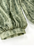 Peony 2-Piece Algae Green Lace Cheongsam Top