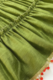 Peony 2-Piece Algae Green Lace Cheongsam Top