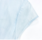 Pansy Light Blue Embroidered Cheongsam Dress