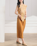 Presto 2-Piece Floral Print Cheongsam Top