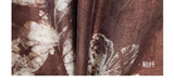 Adela 2-Piece Coffee Green Flower Cheongsam Set