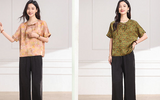 Shimmer 2-Piece Light Green Floral Cheongsam Set