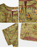 Shimmer 2-Piece Light Green Floral Cheongsam Set