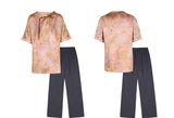 Shimmer 2-Piece Light Green Floral Cheongsam Set