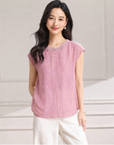 Lyra Cherry Blossom Pink Cheongsam Top