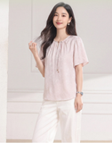 Georgina Pink Silk Cheongsam Top