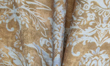 Damask Yellow Blue Pattern Cheongsam Top