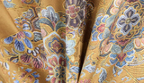 Sodalite Yellow Blue Flower Cheongsam Top
