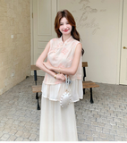 Cordelia 2-Piece Floral Embroidered Cheongsam Top