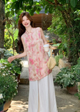 Nebula 2-Piece Black Frog-Button Cheongsam Top