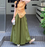 Persephone 2-Piece Green Cheongsam Top Set