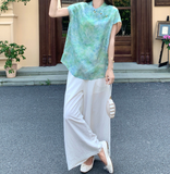 Flora 2-Piece Green Floral Cheongsam Set