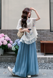 Brilliance 2-Piece Embroidered Floral Cheongsam Set