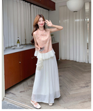 Acclaimed 2-Piece Ruffle Print Cheongsam Top