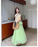 Sirius 2-Piece Lace Jacquard Cheongsam Set