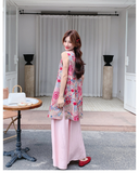 Ruby 2-Piece Floral Print Vest Set Cheongsam