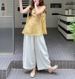 Tao 2-Piece Embroidered Top and Pants Cheongsam