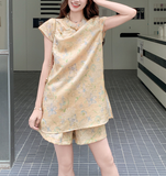 Nadine 2-Piece Floral Print Cheongsam Set