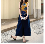 Matriarch 2-Piece Vintage Print Cheongsam Set