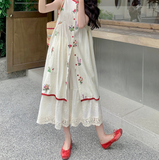 Narcissus 2-Piece Embroidered Cheongsam Set
